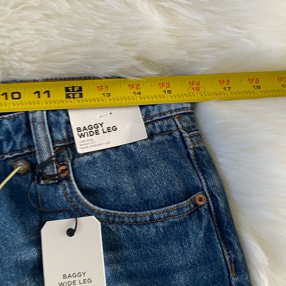 Forever 21 | BAGGY WIDE LEG LOW RISE BAGGY FIT WIDE STRAIGHT LEG SIZE 25 - Picture 4 of 11